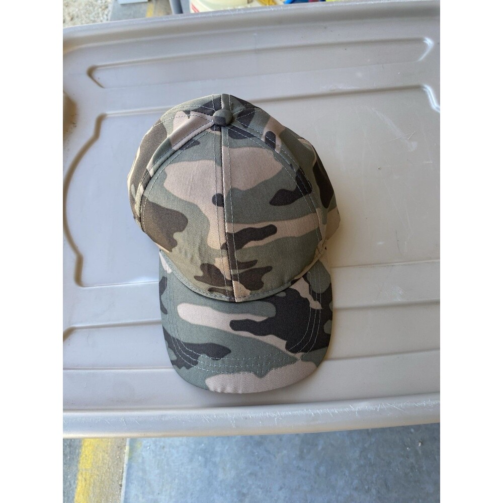George Camo Snapback Baseball Hat Adjustable Mesh Back Woodland Camouflage